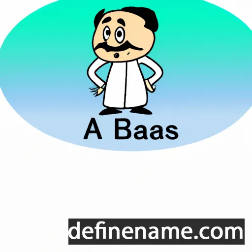 cartoon of the name 'Abbas