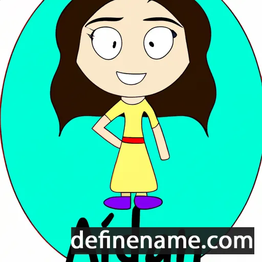 cartoon of the name 'Adinah