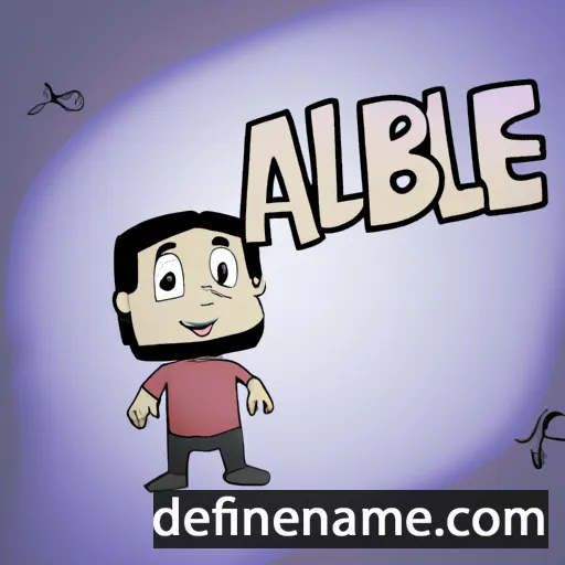 cartoon of the name Ábel