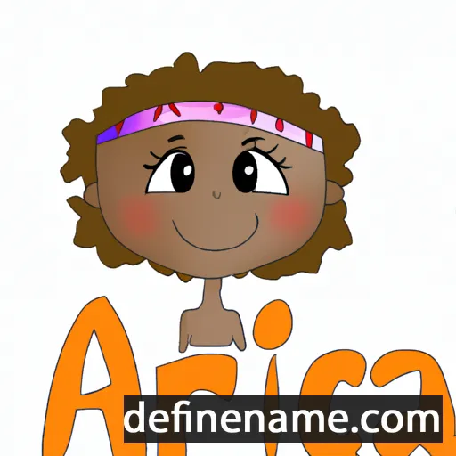 cartoon of the name África