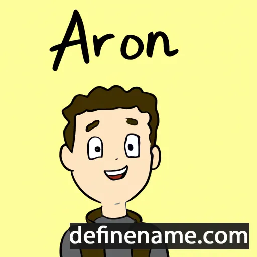 cartoon of the name Aäron