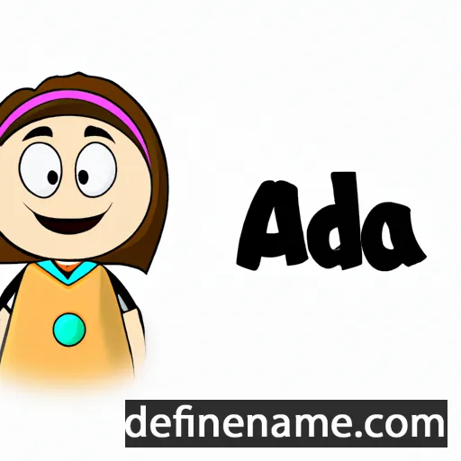 cartoon of the name Aada