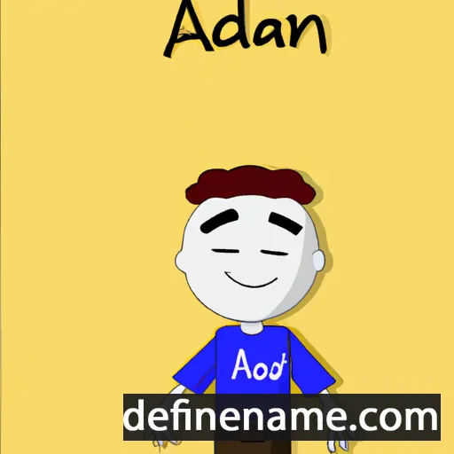 cartoon of the name Aadan