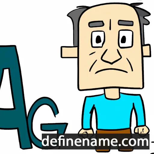 cartoon of the name Aage