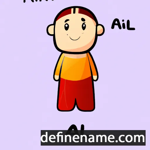 cartoon of the name Aali