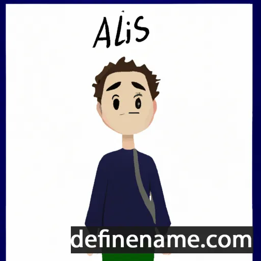 cartoon of the name Aalis