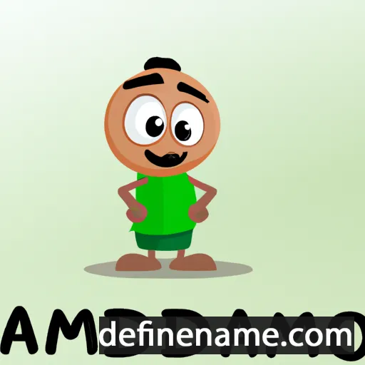 cartoon of the name Aamadu