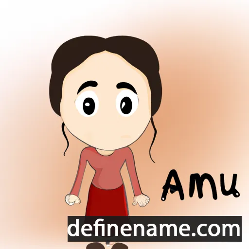 cartoon of the name Aamu