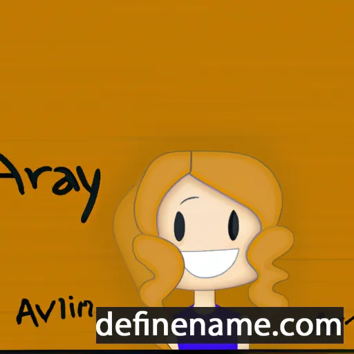 cartoon of the name Aaralyn