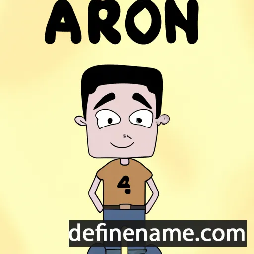 Aarón cartoon