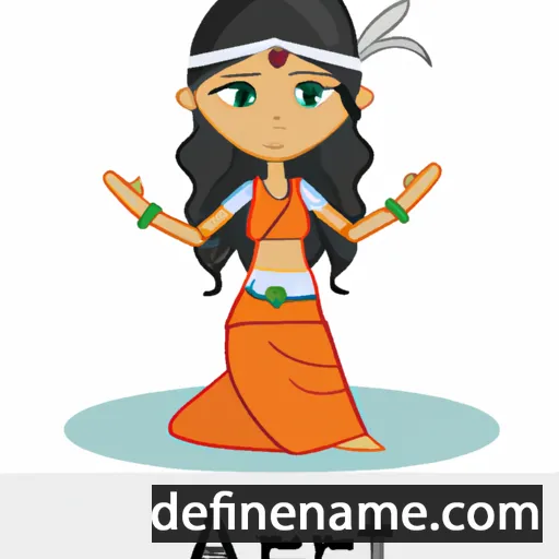 cartoon of the name Aarti