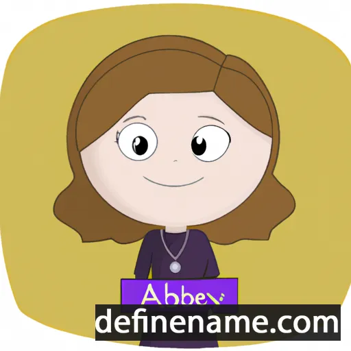 cartoon of the name Abbey