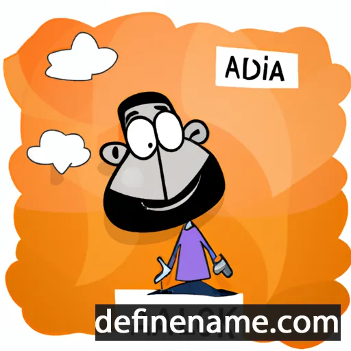 cartoon of the name Abd al-Malik