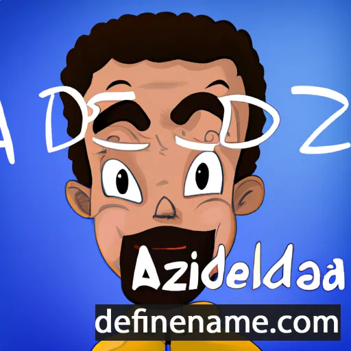 cartoon of the name Abdelaziz