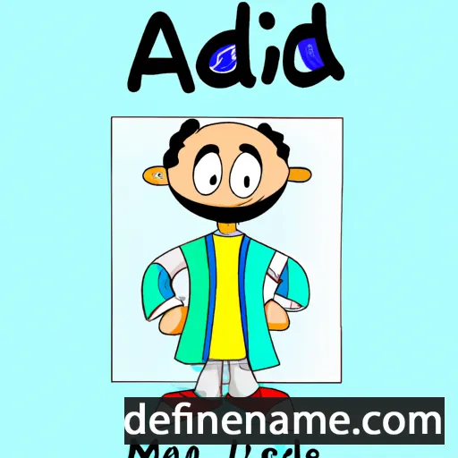 cartoon of the name Abdelmajid