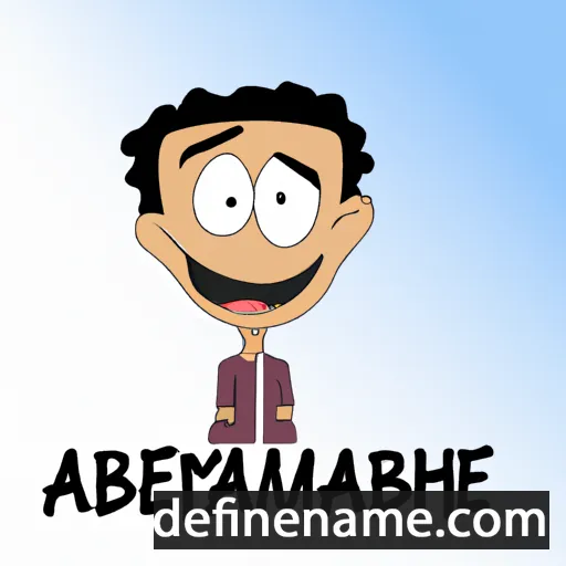 cartoon of the name Abderrahmane