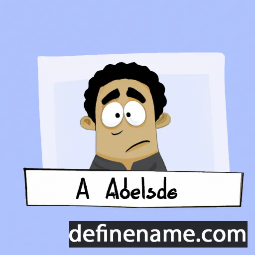 cartoon of the name Abdessalam