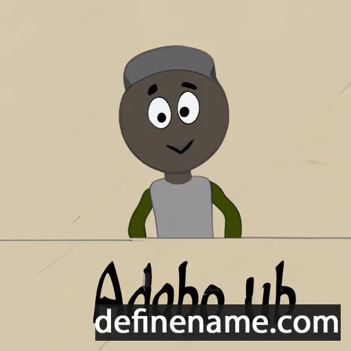 cartoon of the name Abdou