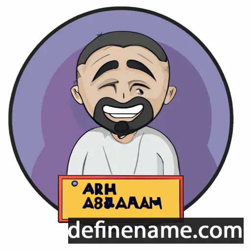 cartoon of the name Abdurakhman