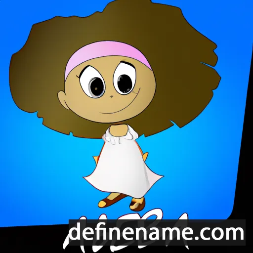 cartoon of the name Abeba