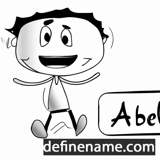 cartoon of the name Abel