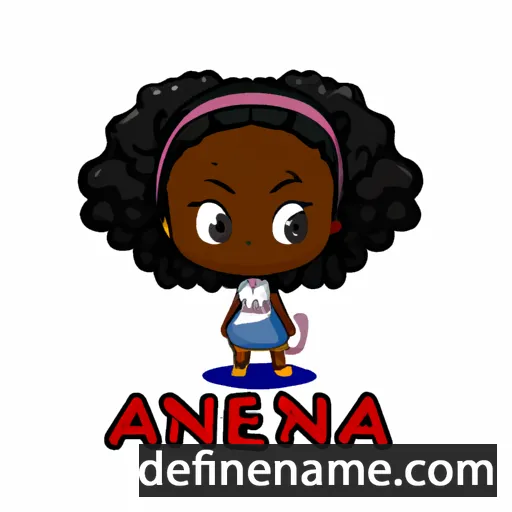 cartoon of the name Abena