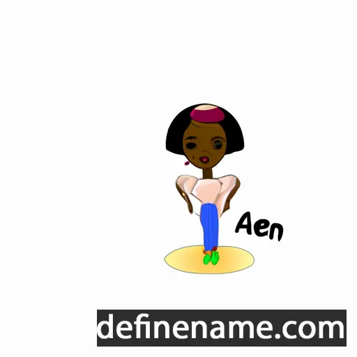 cartoon of the name Abeni