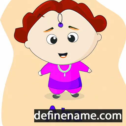 cartoon of the name Abha