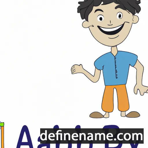 cartoon of the name Abhay