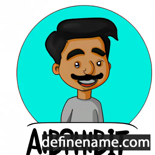 cartoon of the name Abhijit