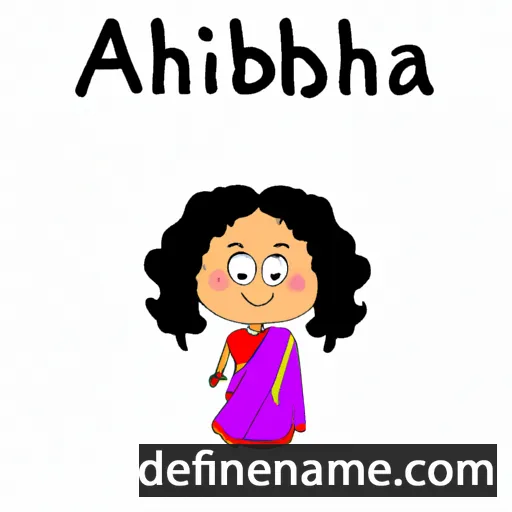 cartoon of the name Abhilasha