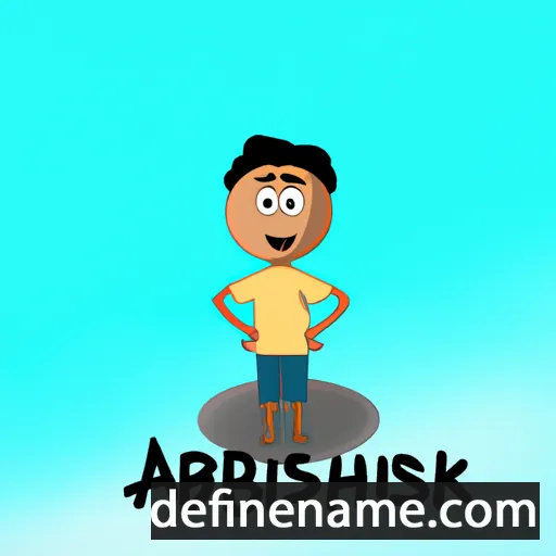 cartoon of the name Abhishek