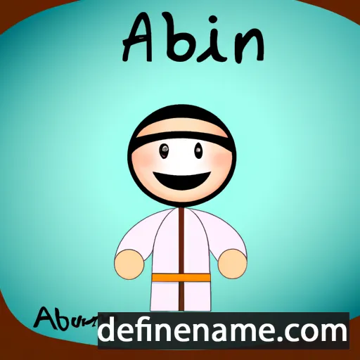 cartoon of the name Abidan