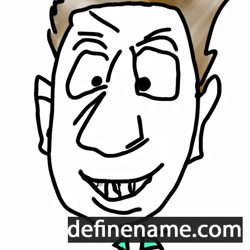 cartoon of the name Abiel