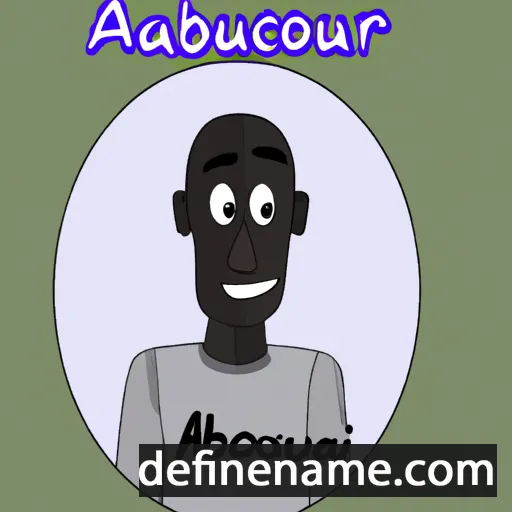 cartoon of the name Aboubacar