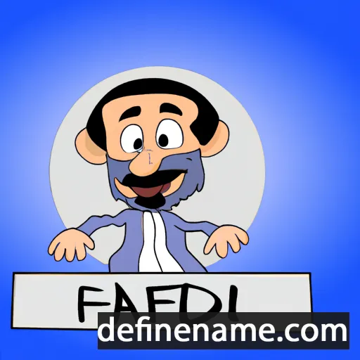 cartoon of the name Abu al-Fadl