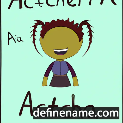 cartoon of the name Acantha