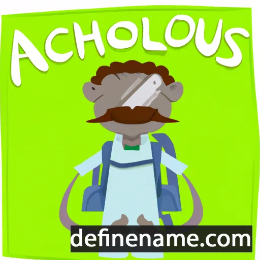 cartoon of the name Achelous