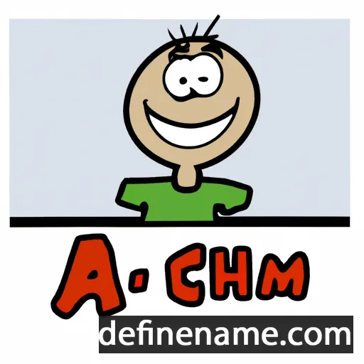 cartoon of the name Achim