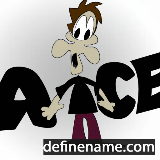 cartoon of the name Acke