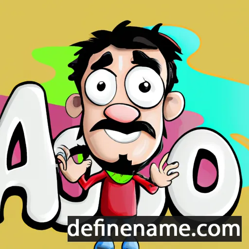 cartoon of the name Aco