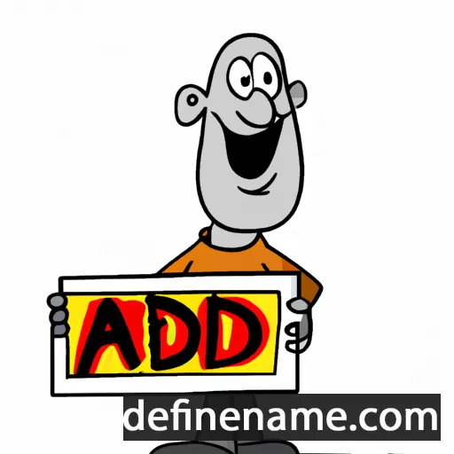 cartoon of the name Ad