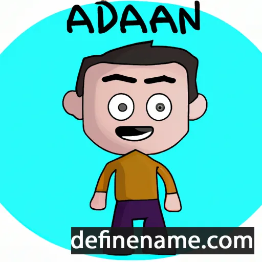 cartoon of the name Adán