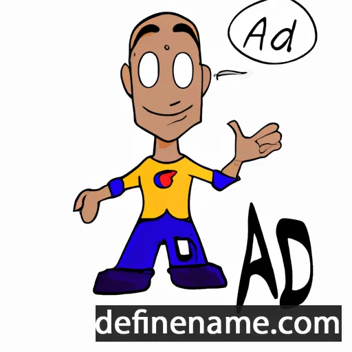 cartoon of the name Adão