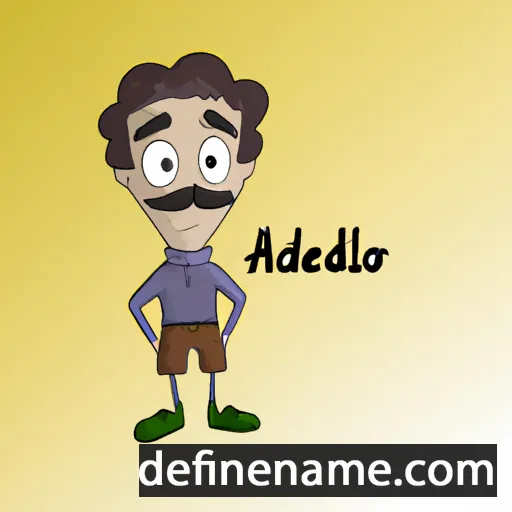 cartoon of the name Adalberto