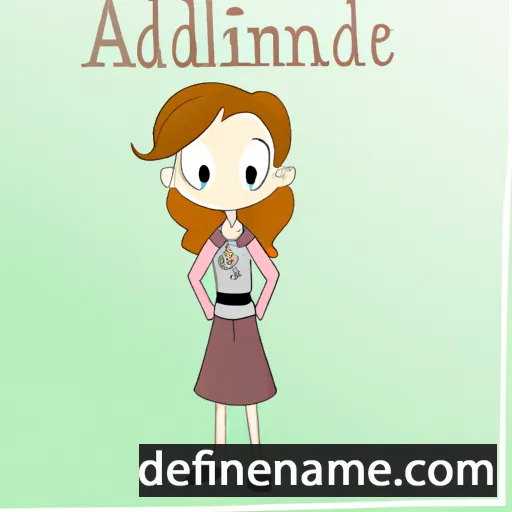 cartoon of the name Adaline