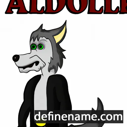 cartoon of the name Adalwolf