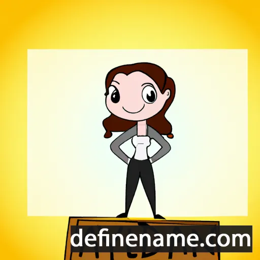 cartoon of the name Adalyn