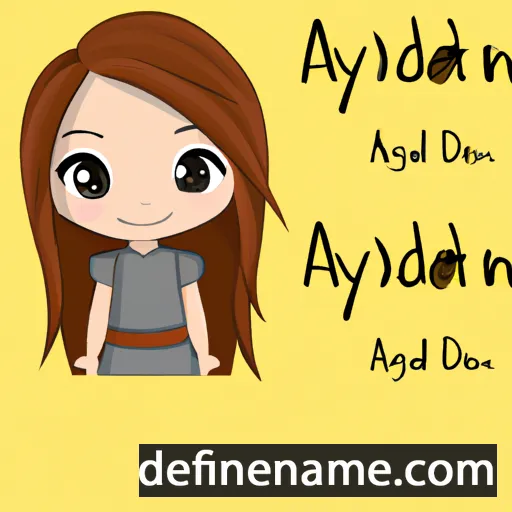 cartoon of the name Adalynn