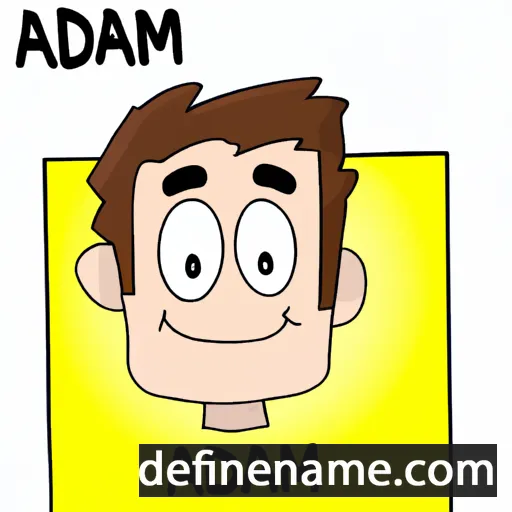 cartoon of the name Adam